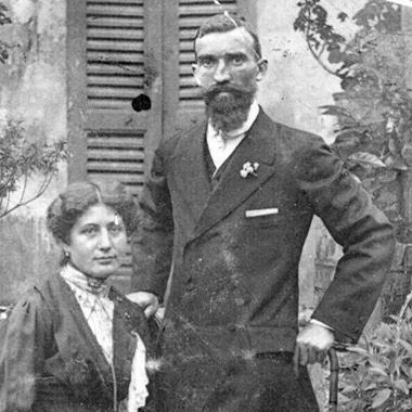 Ritratto degli sposi Panzeri C. Eugenio e Capitani Teresa